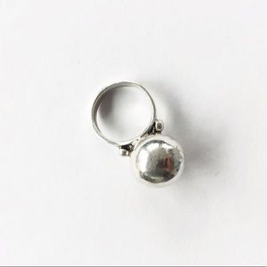Vintage Sterling Silver “Ball” Ring